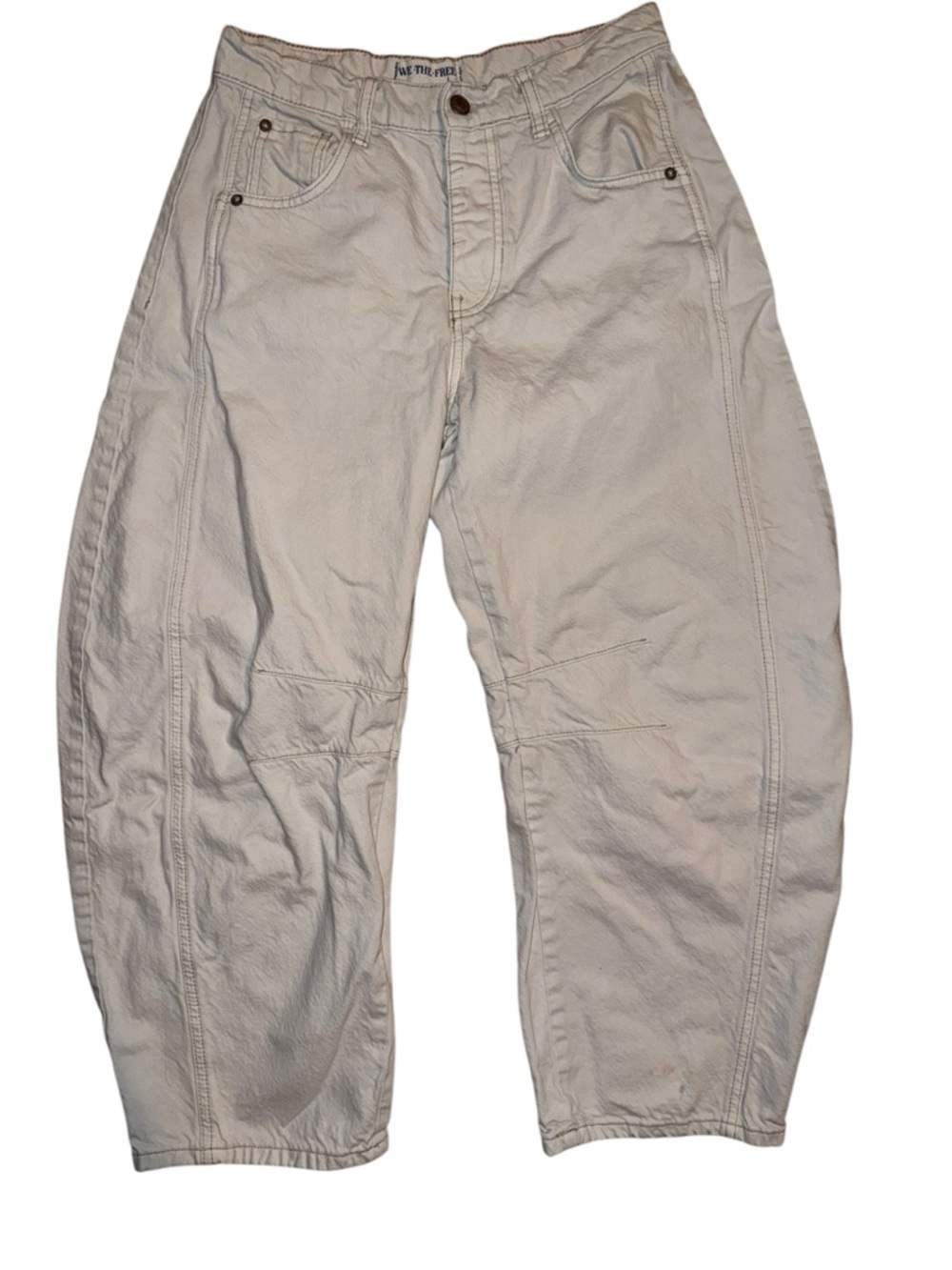 We The Free Good Luck Mid-Rise Barrel Jeans - Size 25 - Picture 5 of 11